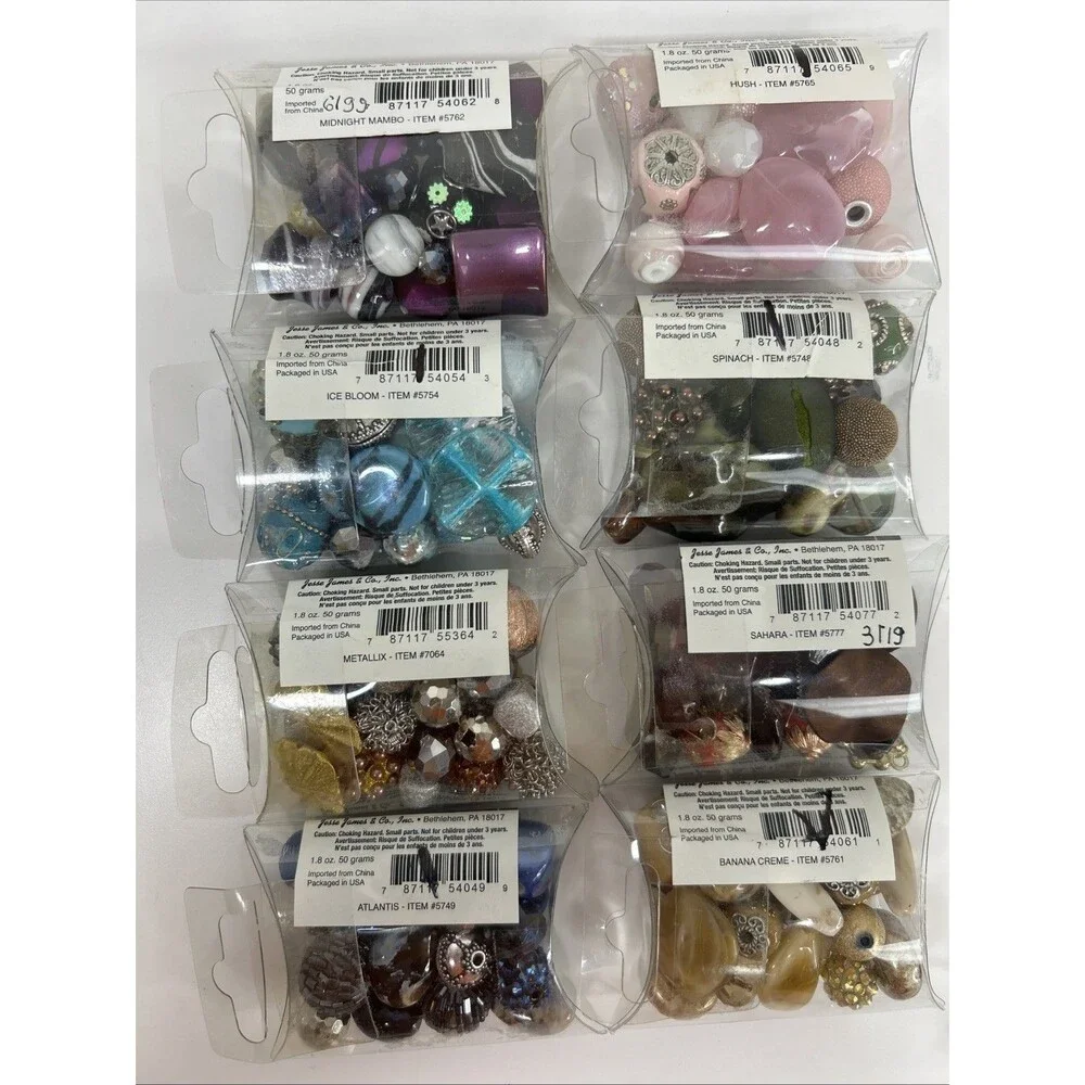 Lot Jesse James Inspiration Boho Focal Craft Beads Jewelry Making Orchid Blue